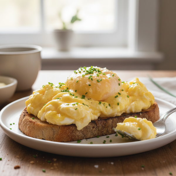 Fluffy Dreamy Scrambled Eggs recipe