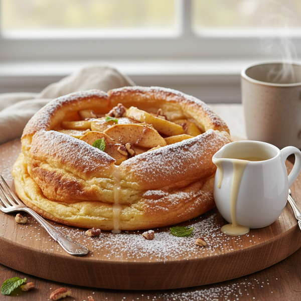 Fluffy Dutch Apple Pancake for Two recipe