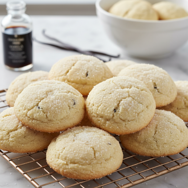 Fluffy Eggless Vanilla Bliss Sugar Cookies recipe