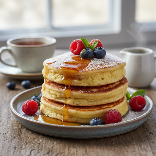 Fluffy English Pancakes recipe