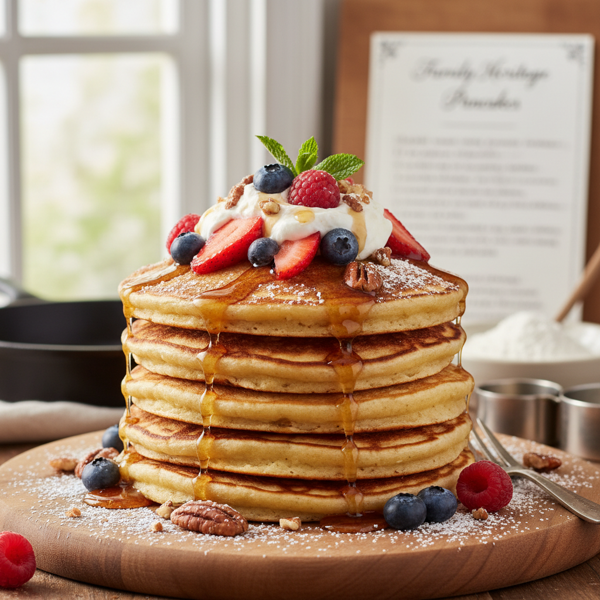 Fluffy Family Heritage Pancakes recipe