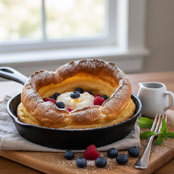 Fluffy German Dutch Baby Pancake recipe