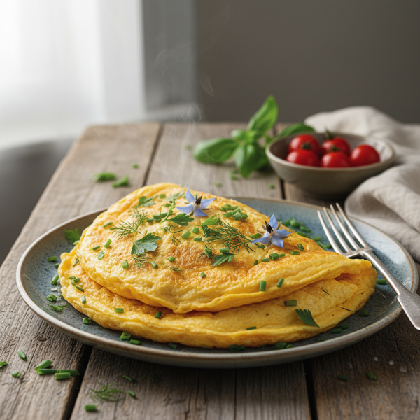 Fluffy Herb-Infused Omelette recipe