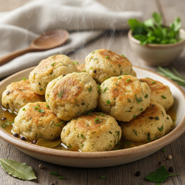 Fluffy Herb Dumplings recipe