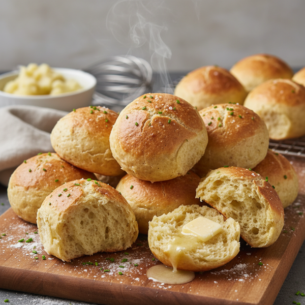 Fluffy Homemade Potato Buns recipe