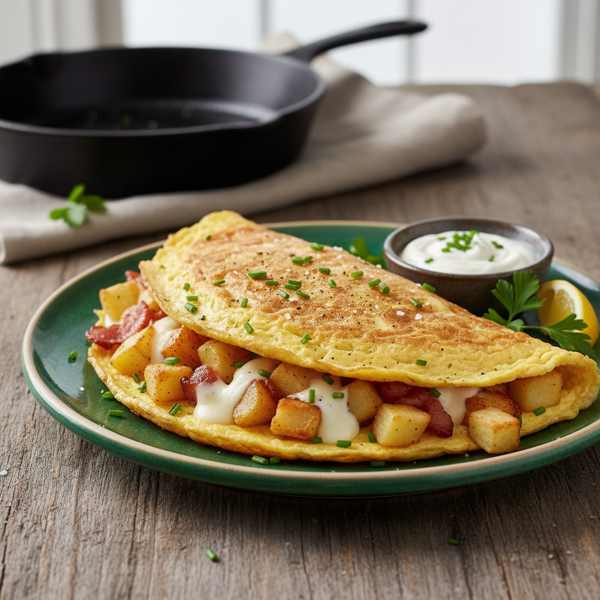 Fluffy Irish Potato Omelet recipe