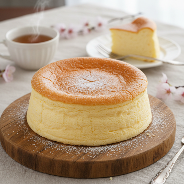 Fluffy Japanese Cotton Cheesecake recipe