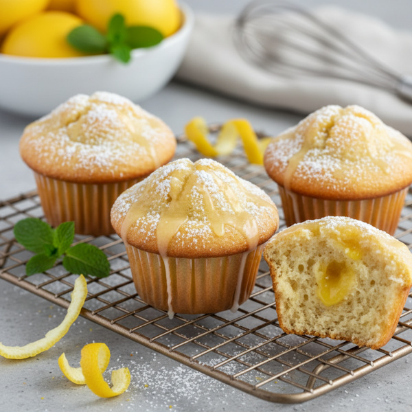 Fluffy Lemon Bliss Muffins recipe