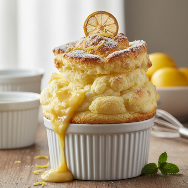 Fluffy Lemon Cloud Soufflés recipe
