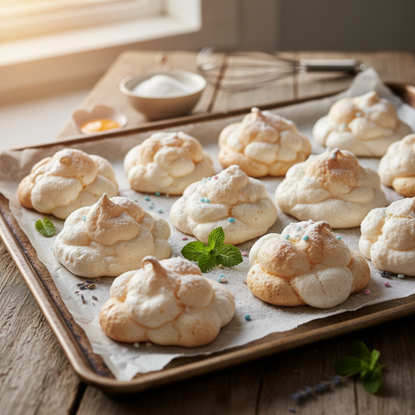 Fluffy Meringue Cloud Cookies recipe
