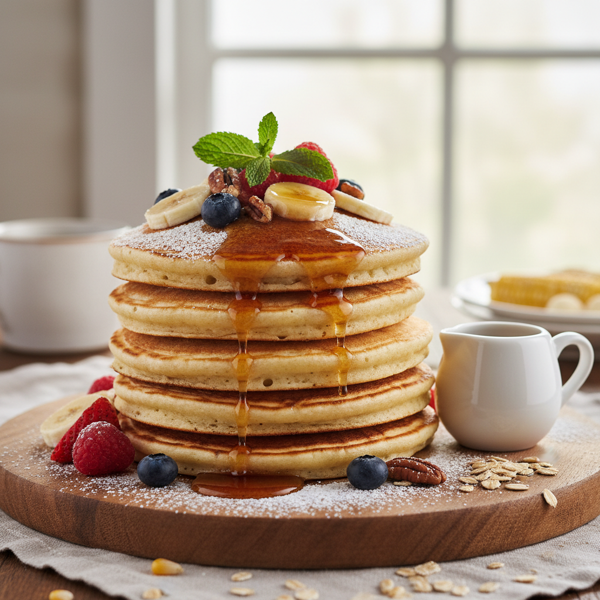 Fluffy Morning Harvest Pancakes recipe