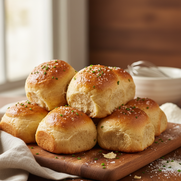 Fluffy Parker House Dinner Rolls recipe
