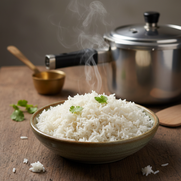 Fluffy Pressure Cooker Rice recipe