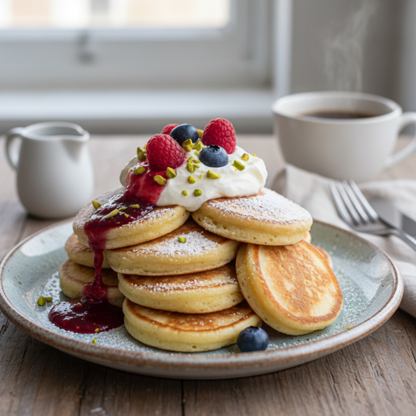 Fluffy Swedish Plättar Pancakes recipe