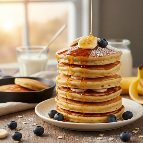 Fluffy Vegan Banana Pancakes recipe