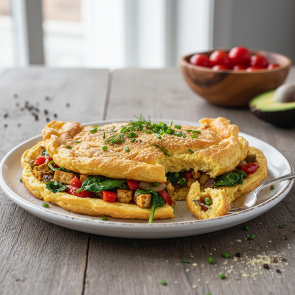Fluffy Vegan Savory Omelet recipe