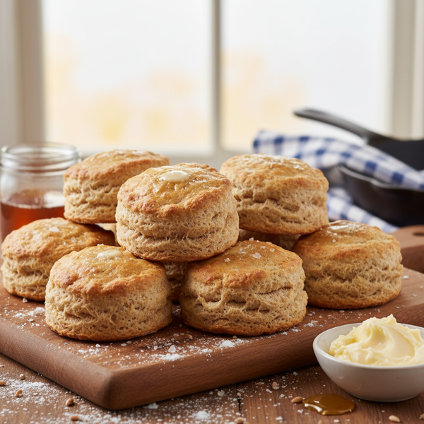 Fluffy Whole Wheat Buttermilk Biscuits recipe