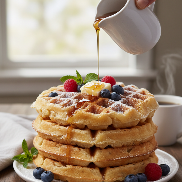 Fluffy Yeast-Activated Waffles recipe
