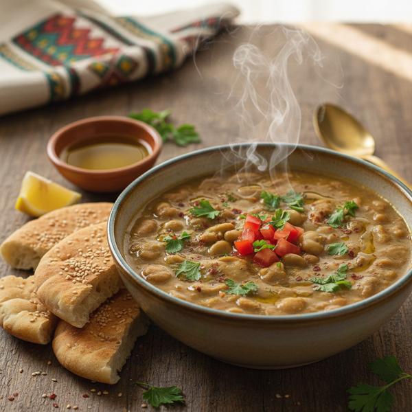 Foul Nabed: Hearty Egyptian Fava Bean Soup recipe