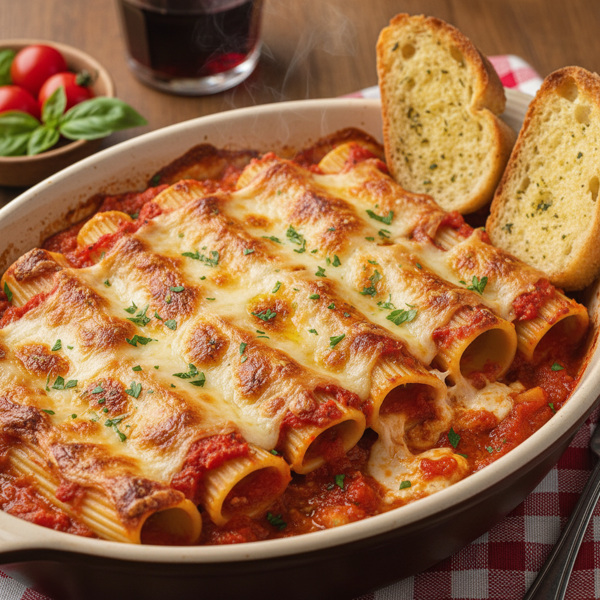 Four-Cheese Manicotti Delight recipe