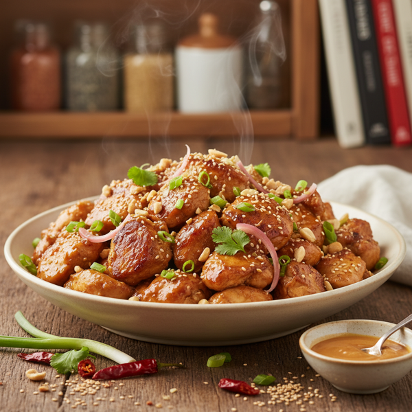 Fragrant Ginger Peanut Chicken recipe