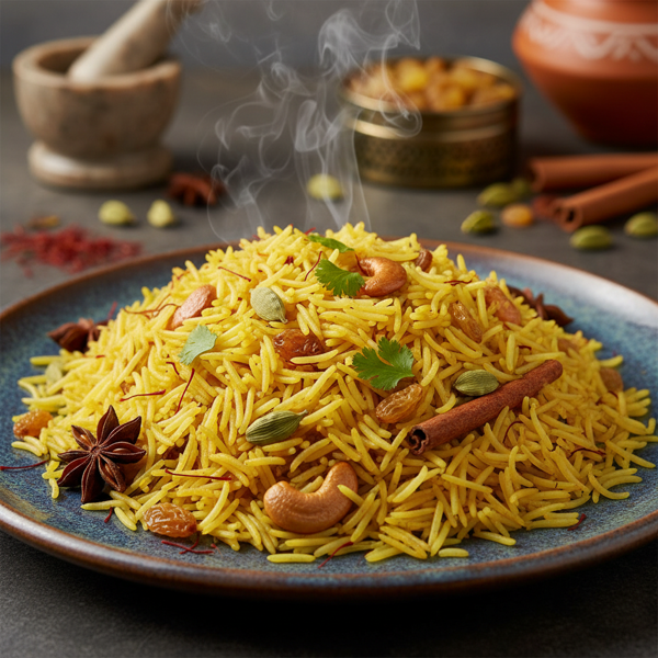 Fragrant Indian Pilaf Rice with Saffron recipe