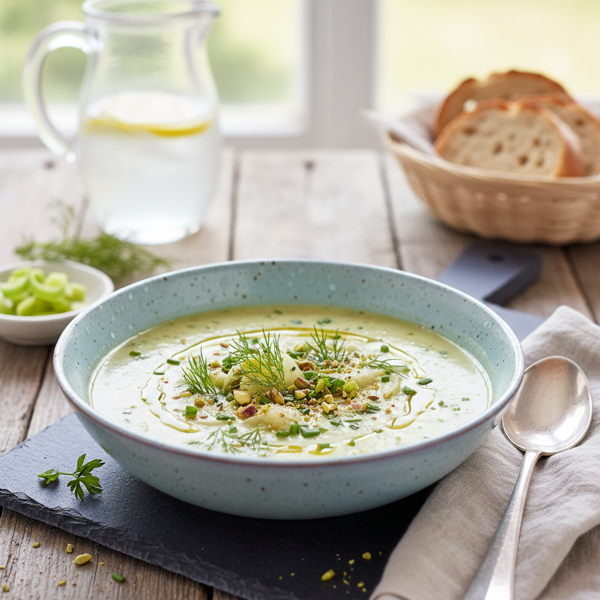 Fragrant Leek and Fennel Summer Delight Soup recipe
