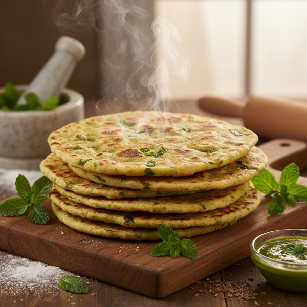 Fragrant Mint Roti recipe