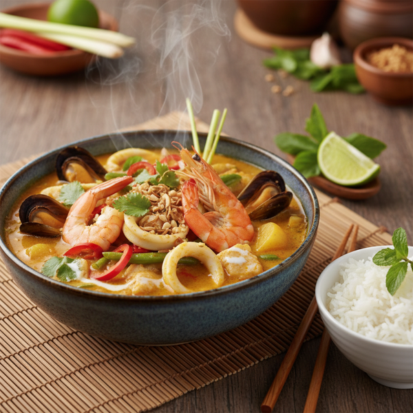 Fragrant Vietnamese Seafood Curry Delight recipe