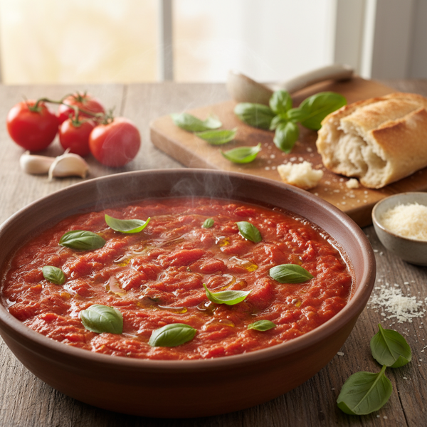 Fresh Basil Slow-Cooker Tomato Marinara recipe