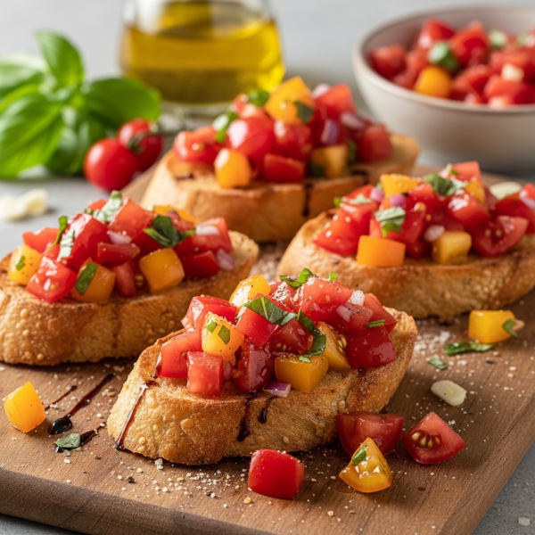 Fresh Bruschetta with Tomato Basil Medley recipe