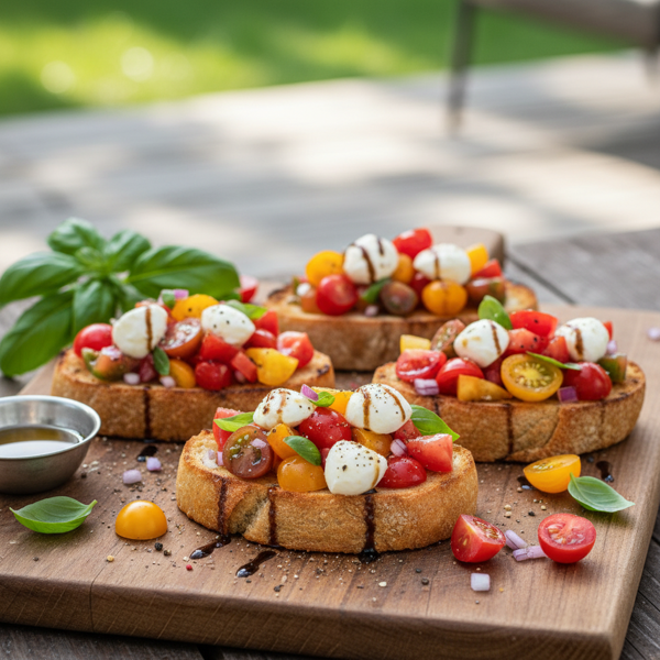 Fresh Summer Bruschetta Delight recipe
