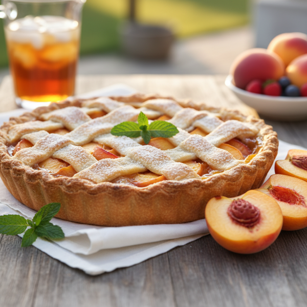 Fresh Summer Peach Delight Pie recipe
