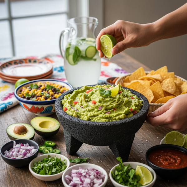 Fresh Tableside Guacamole Fiesta recipe