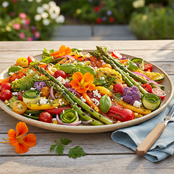 Fresh and Colorful Summer Veggie Delight recipe