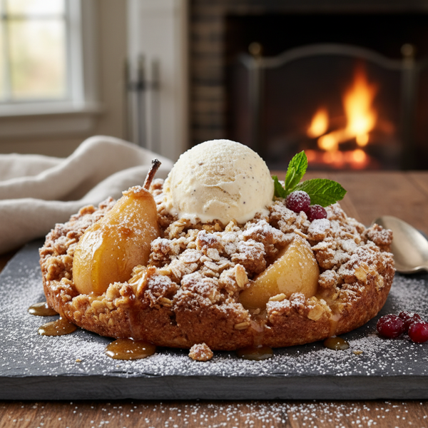 Frosted Pear and Apple Delight recipe