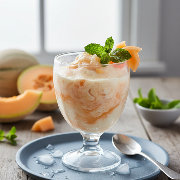 Frosty Cantaloupe Delight recipe