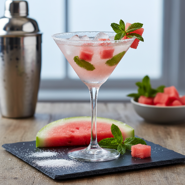 Frosty Watermelon Mint Cosmopolitan recipe