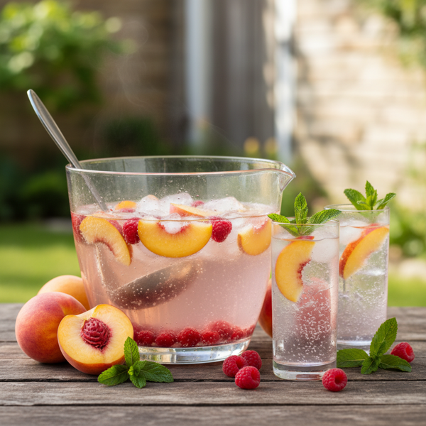 Fruchtig Spritziger Pfirsich Bowle recipe