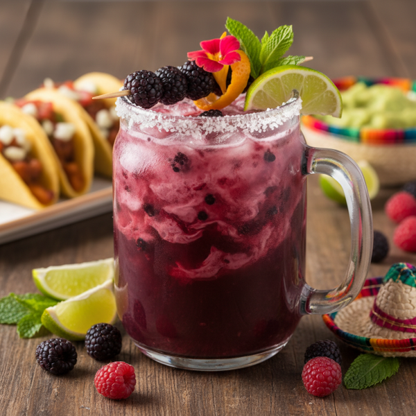 Fruity Black Raspberry Fiesta Margarita recipe