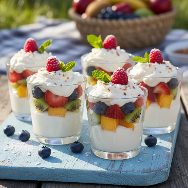 Fruity Delight Cream Cups recipe