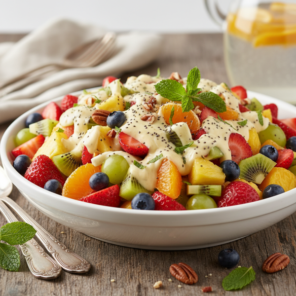 Fruity Delight Salad with Creamy Dressing recipe