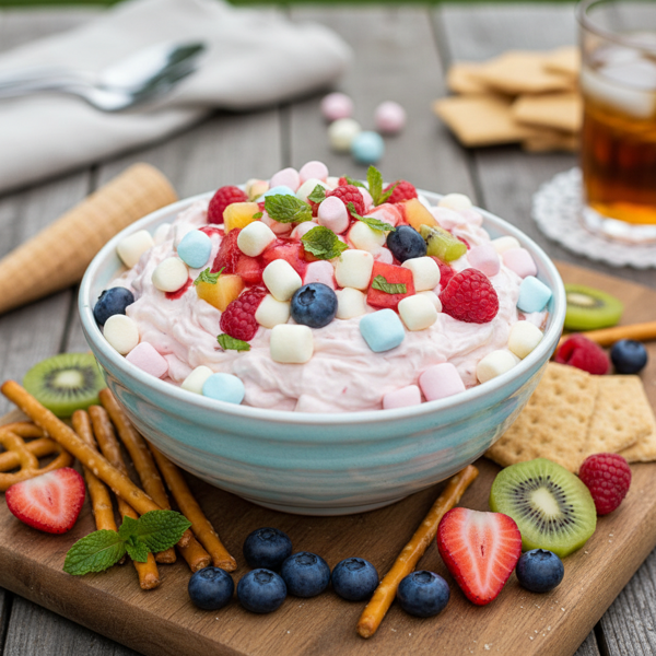 Fruity Marshmallow Delight Dip recipe