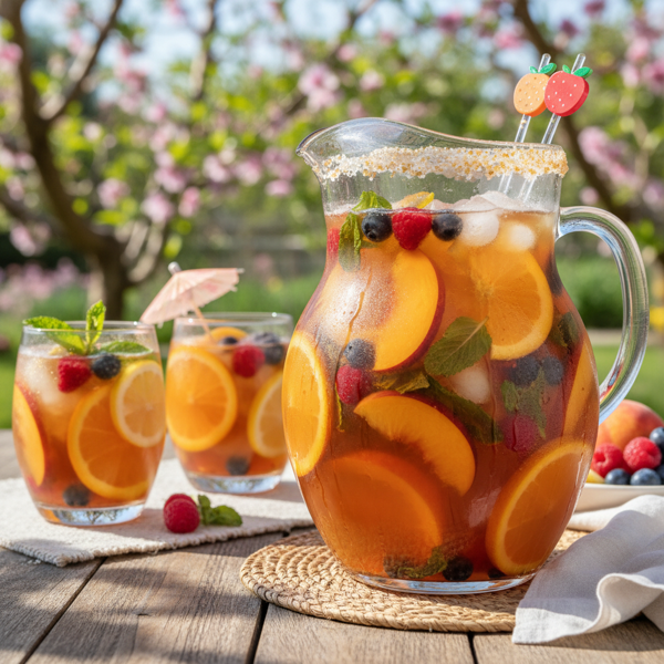 Fruity Peach Iced Tea Sangria recipe