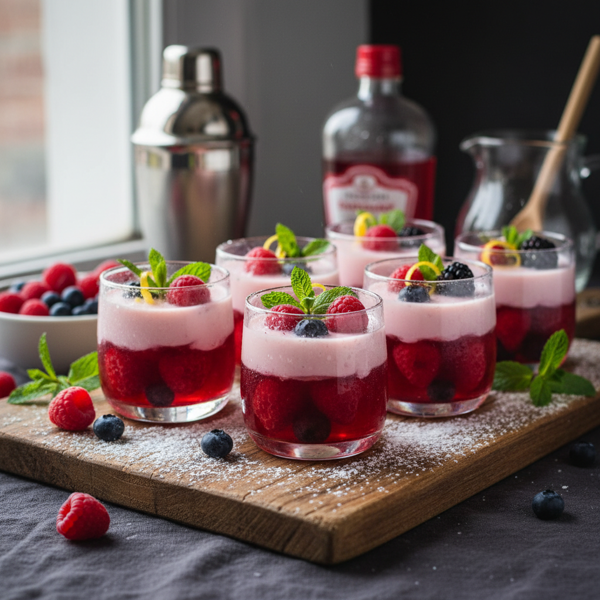 Fruity Raspberry Vodka Jello Shots recipe