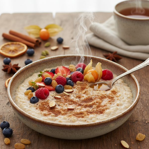 Fruity Spiced Oatmeal Porridge recipe