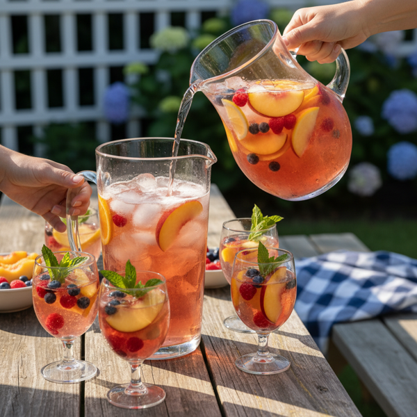 Fruity Summer Peach Sangria recipe