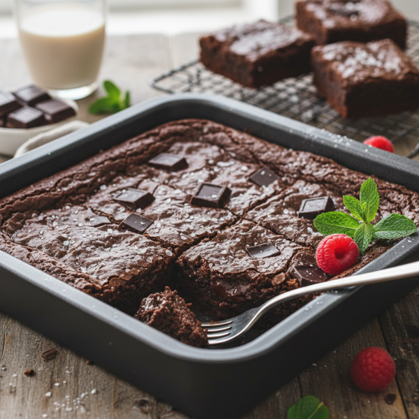 Fudgy Low-Fat Vegan Brownies recipe