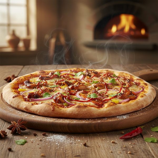 Fusion Hoisin Chicken Pizza Delight recipe