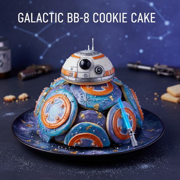 Galactic BB-8 Cookie Cake recipe